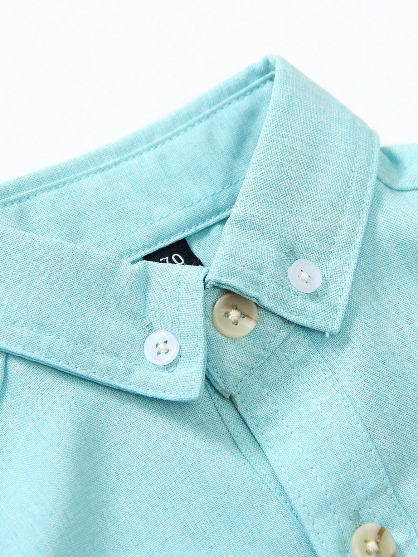 1pc Boy's Casual Solid Color Double Pocket Collar Shirt, Suitable For Casual Party, Birthday Party, Master Of Ceremony, Performance, Beach Vacation, Boys Button Down Shirt, Spring/Summer