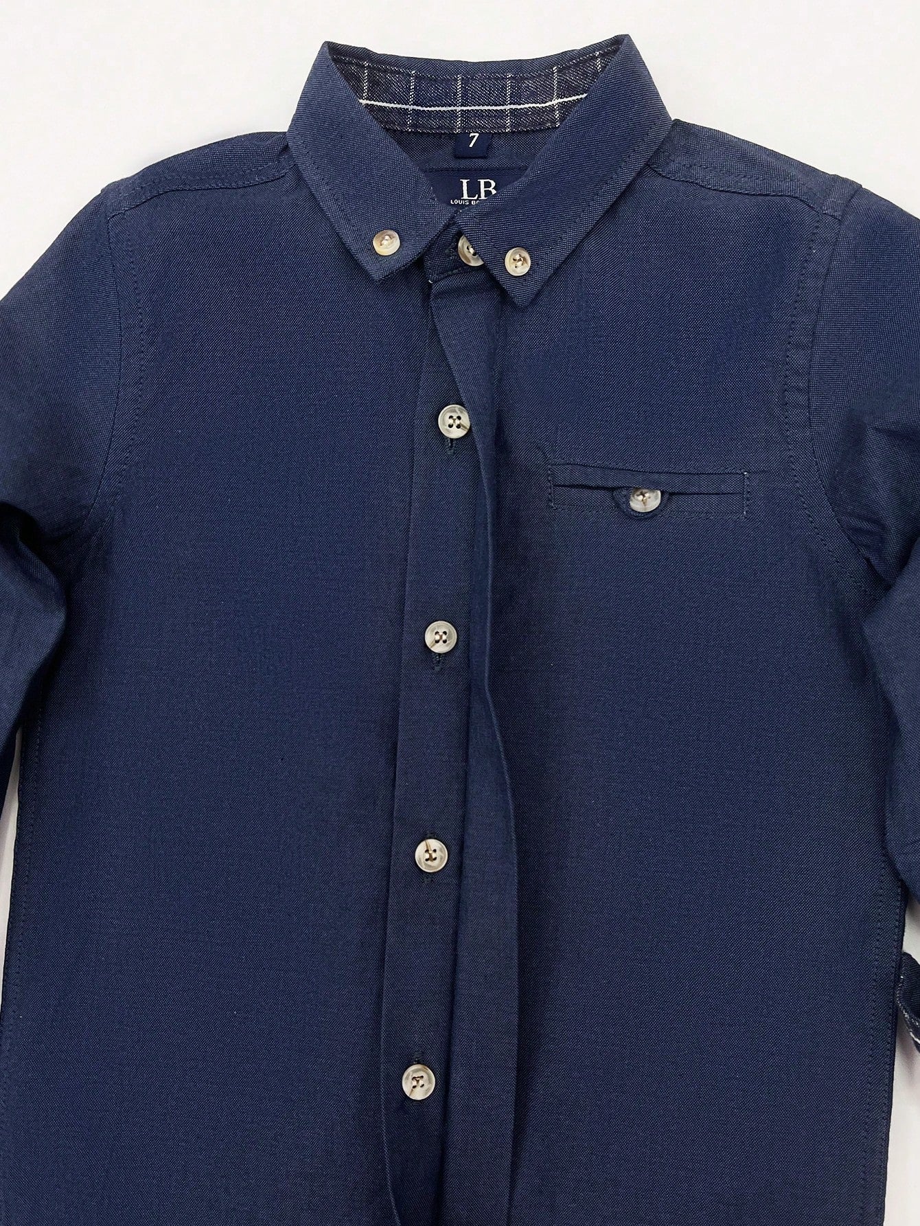 1pc Young Boys Classic Collegiate Style Shirt, Causal Party Formal Light Blue Long Sleeve Thin Dress Shirt For Toddler Boys, Suitable For Daily Wear, School, Outdoor/Party, Holidays, Ceremonies, Presentations