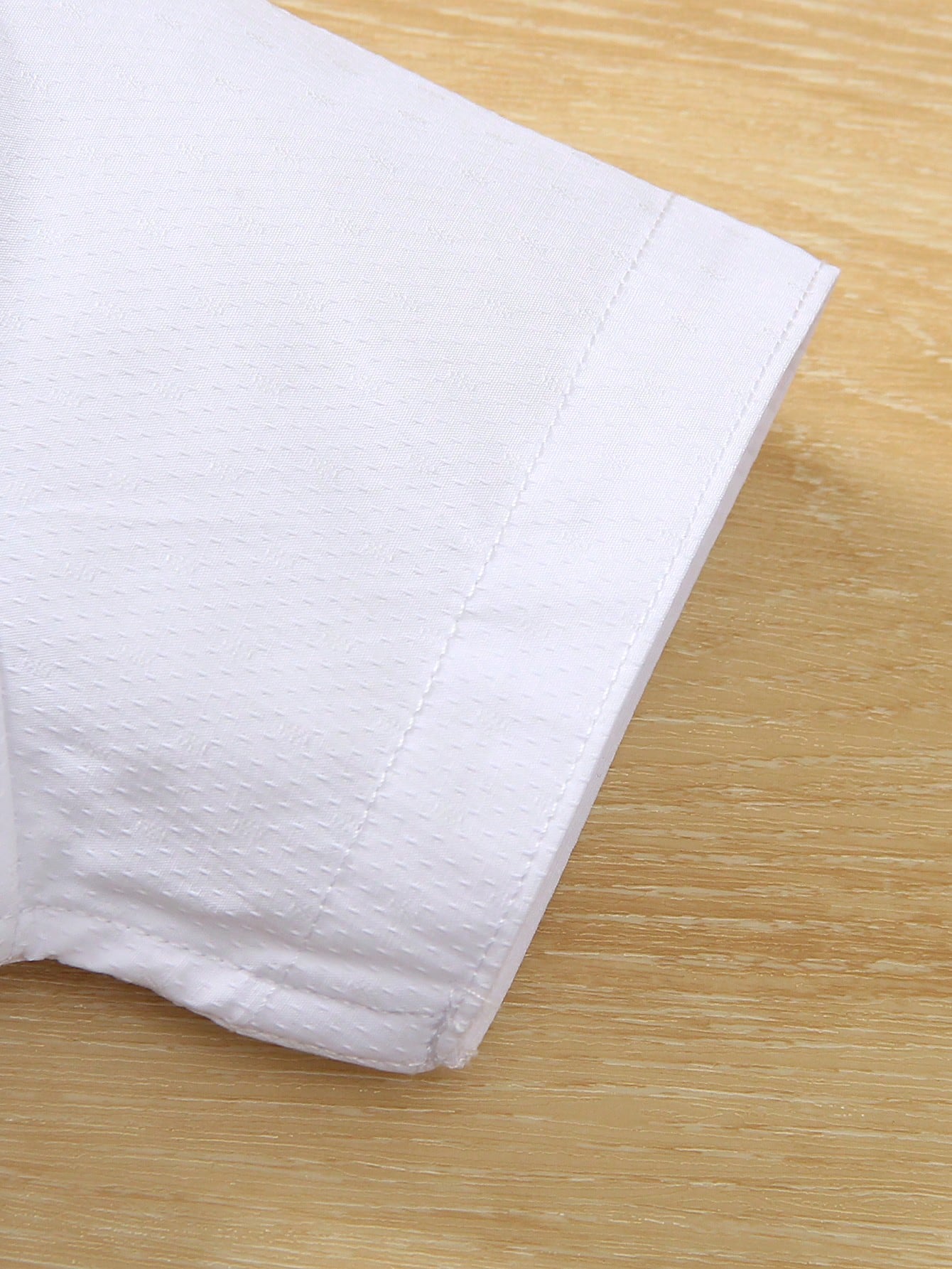 1pc Kid's Casual Single Pocket Floral Collar Shirt, White, Spring/Summer Wear, Suitable For Beach, Leisure Parties, Birthday Parties, Young Host Speeches
