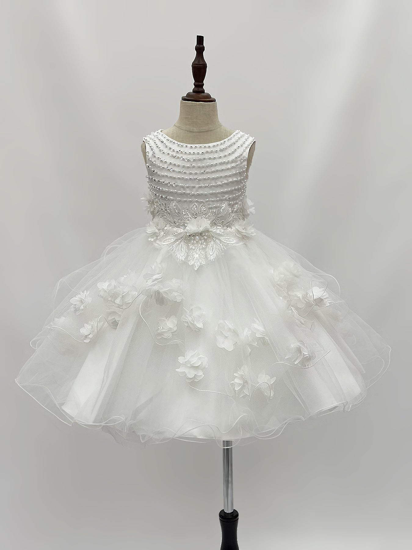 D005 New Handmade Girls' Wedding Dress Birthday Party Princess Beauty Pageant Dress Children's Ball Dress Flower Girl Extra Long Dress Bridesmaids Wedding Dress Bridesmaids Wedding Beauty Pageant Party Princess Set